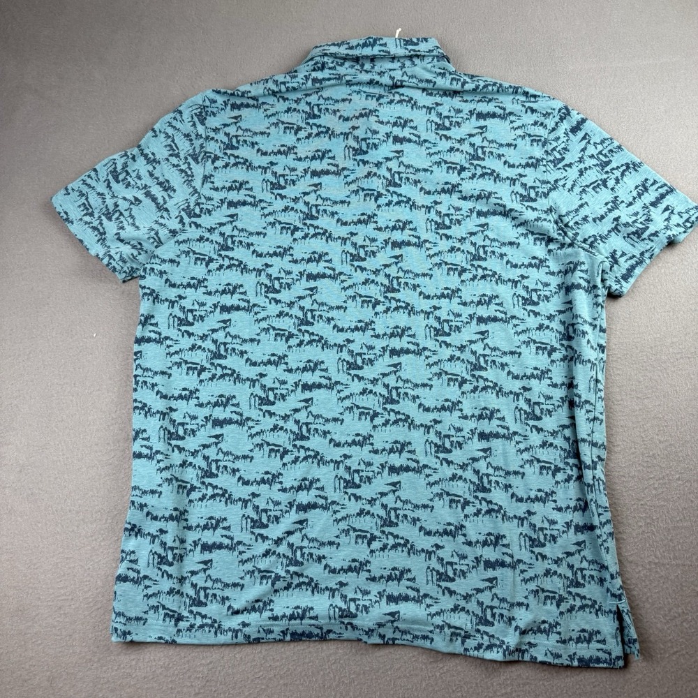 Adidas Go To PRT Polo Shirt Mens XL Arcfus Blue Golf Performance‎ Stretch NWT - Picture 2 of 9